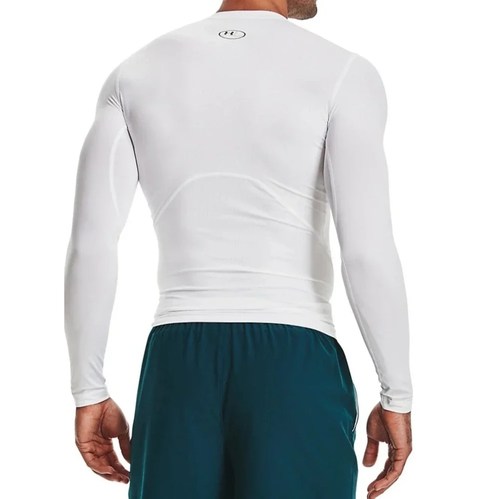 Under Armour Heat Gear Compression Long Sleeve Men's L White NWT